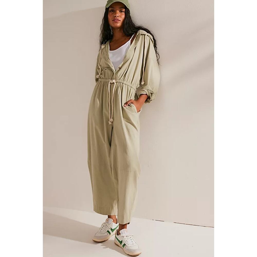 Free People Adela Hoodie Jumpsuit XS